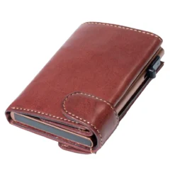 Furbo Kreditkartenetui Braun Mit Papier Und Münzgeldfach