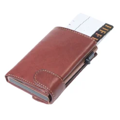 Furbo Kreditkartenetui Braun Mit Papier Und Münzgeldfach -Praktische Taschen Angebote Store compressed TE 3700 DB F3