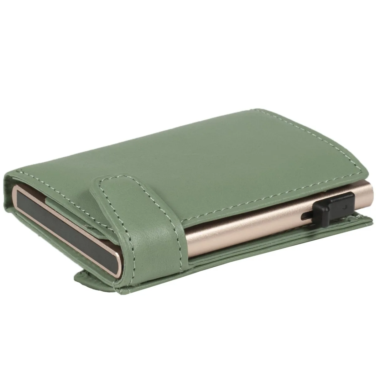 Furbo Kreditkartenetui Grün Mit Papier Und Münzgeldfach 4 Furbo Kreditkartenetui Grün Mit Papier Und Münzgeldfach – Bild 4