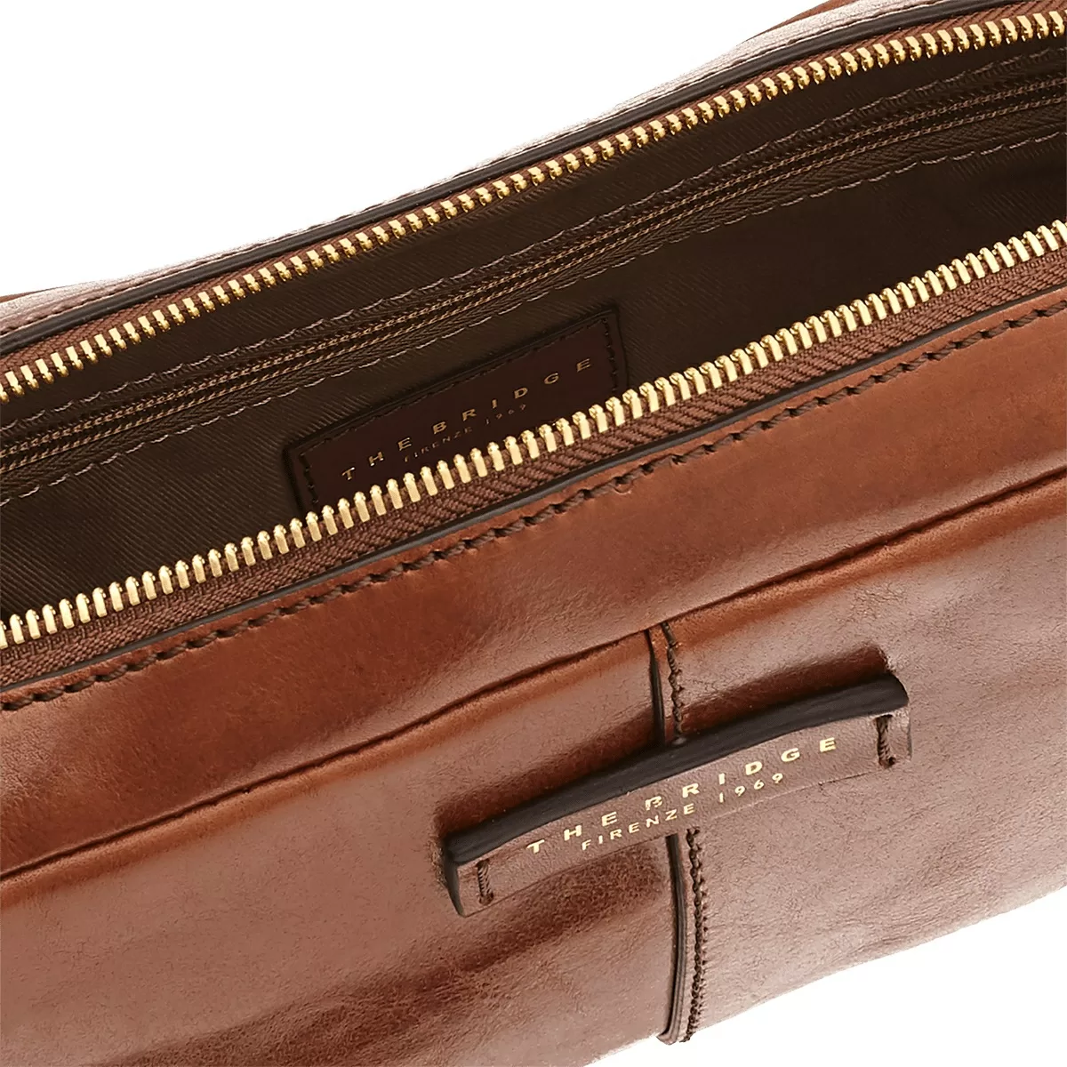 The Bridge Vespucci - Herren Clutch In Braun 2 The Bridge Vespucci - Herren Clutch In Braun – Bild 2