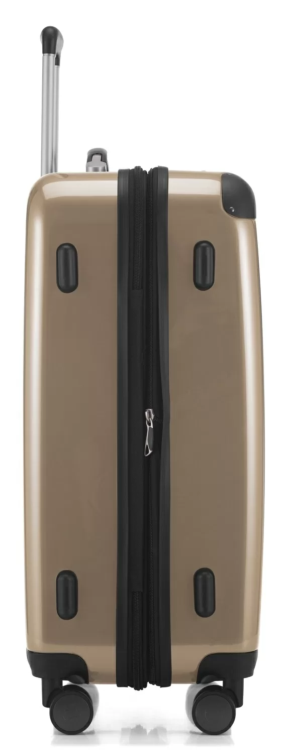 Alex - Koffer Hartschale M Glänzend Mit TSA In Champagner 3 Alex - Koffer Hartschale M Glänzend Mit TSA In Champagner – Bild 3