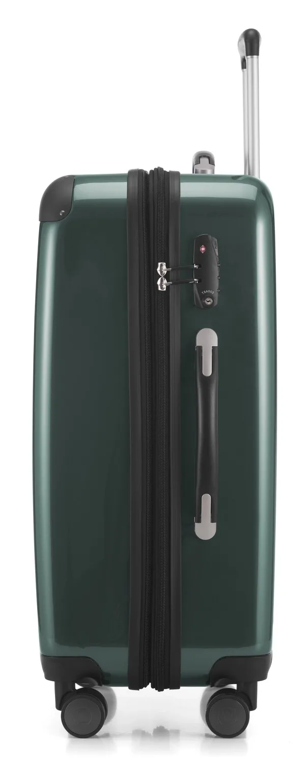 Alex - Koffer Hartschale M Glänzend Mit TSA In Waldgrün 3 Alex - Koffer Hartschale M Glänzend Mit TSA In Waldgrün – Bild 3
