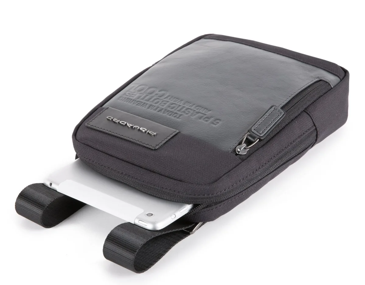 Piquadro Umhängetasche Aus Rezykliertem Stoff In Schwarz 2 Piquadro Umhängetasche Aus Rezykliertem Stoff In Schwarz – Bild 2