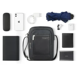 Bugatti Sera Schultertasche Anthrazit 15 Bugatti Sera Schultertasche Anthrazit -Praktische Taschen Angebote Store compressed flatlay9