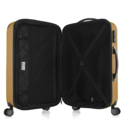 Alex - Handgepäck Hartschale Glänzend Mit TSA In Herbstgold -Praktische Taschen Angebote Store compressed hk20 8278 hegpt05