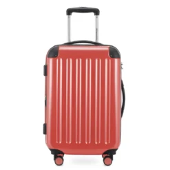 Alex - Handgepäck Hartschale Glänzend Mit TSA In Korall -Praktische Taschen Angebote Store compressed hk20 8278tsa copt01