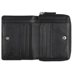 Bugatti RV Damenbörse Schwarz -Praktische Taschen Angebote Store compressed open 11