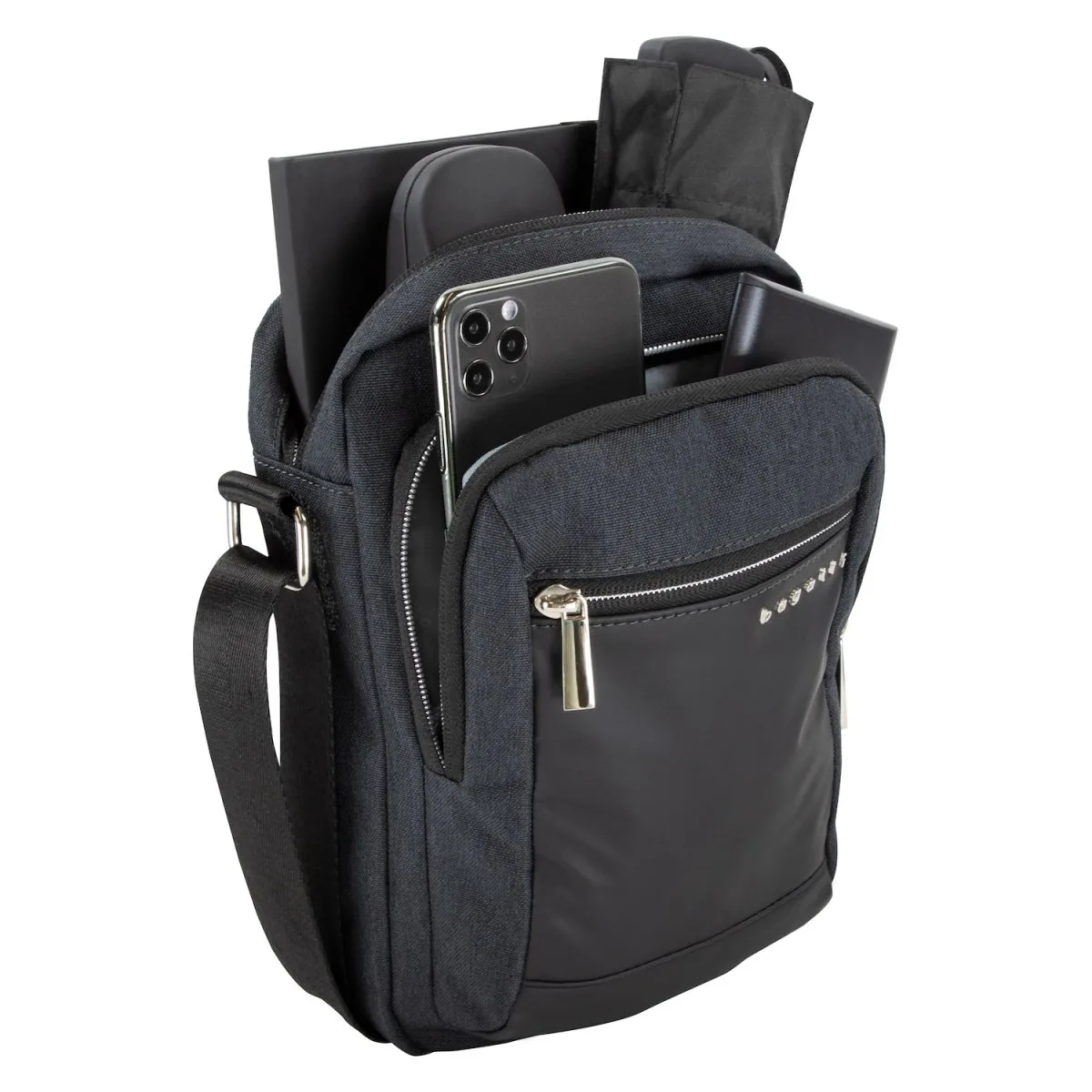 Bugatti Sera Schultertasche Anthrazit 8 Bugatti Sera Schultertasche Anthrazit – Bild 8