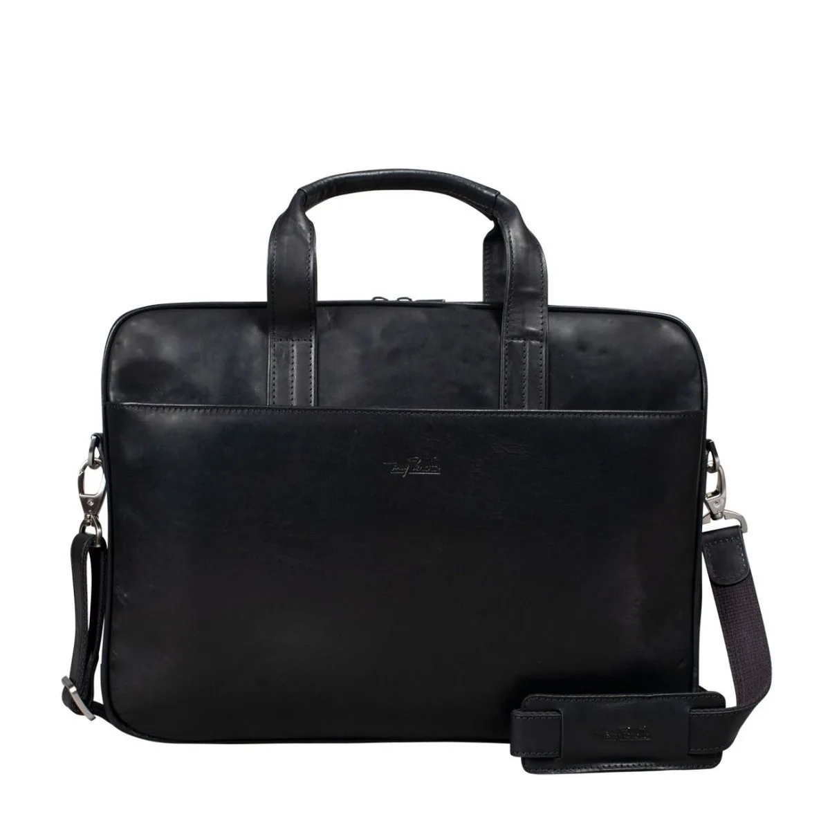 Leder Laptoptasche In Schwarz 1 Leder Laptoptasche In Schwarz
