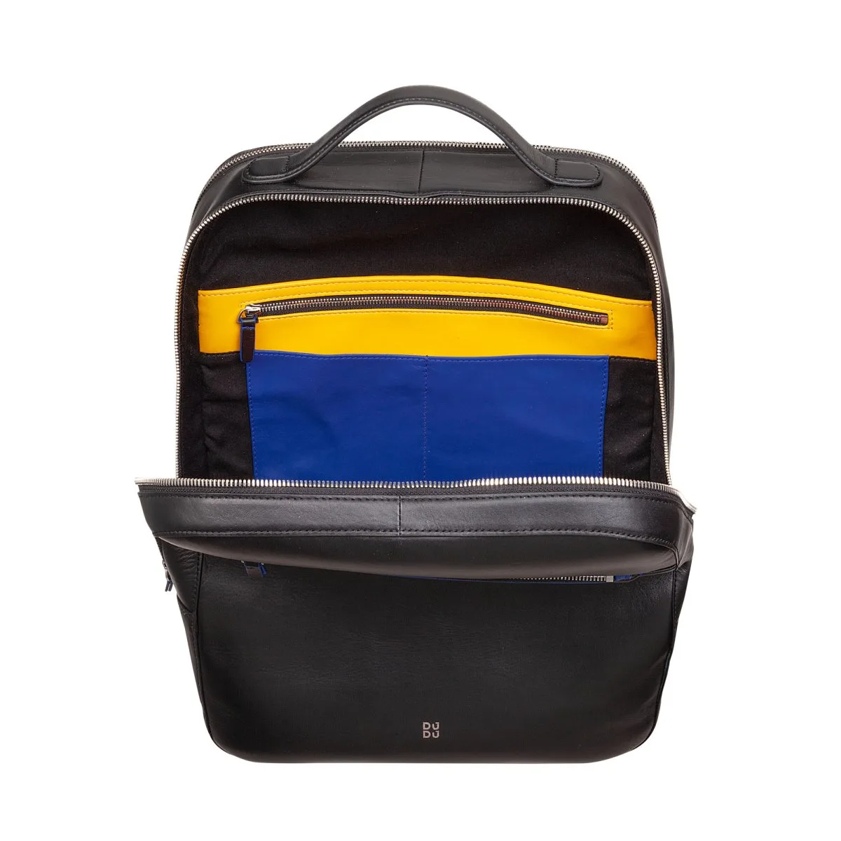 Washington - Lederrucksack 16" Schwarz 2 Washington - Lederrucksack 16" Schwarz – Bild 2